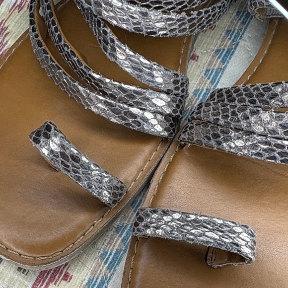 Bundle 2 for 1 Franco Sarto 7m Silver Snakeskin Sandals/XOXO Teal 7 Sandals - Picture 5 of 12